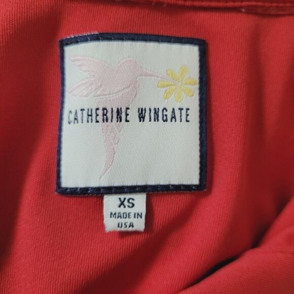 Catherine Wingate Red Sleeveless Half Button Golf‎ Polo - Picture 4 of 4